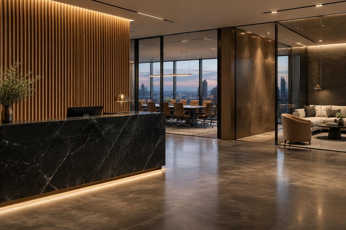 Office project featuring Architectural Panels, Smart Building, Wall Systems